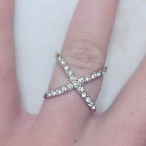 Francescas X rinestone ring